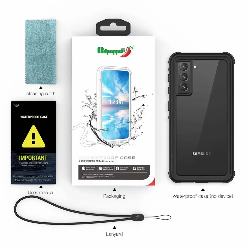 

IP68 Waterproof Case for Samsung Galaxy S21 Ultra S21+ Water Proof Sport 360 Protection Cover For Samsung S21 PLUS Coque Fundas