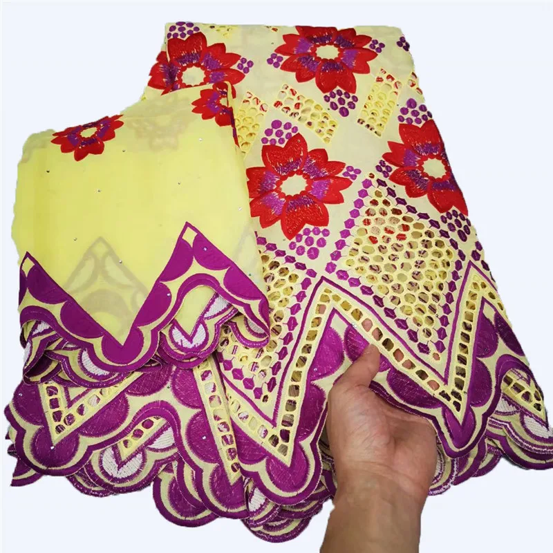 

Nigerian Lace Fabrics 2021 High Quality Lace Swiss Voile Lace In Switzerland Dry Cotton African Lace Fabric For Women YC-130