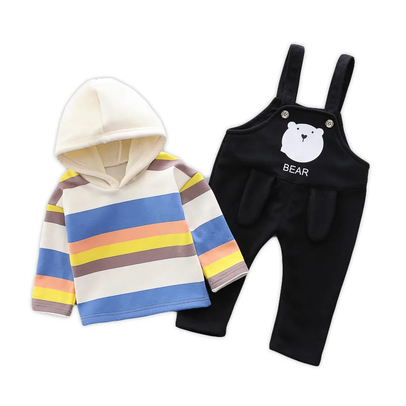 Осенне-зимняя одежда для маленьких мальчиков и девочек детская хлопковая