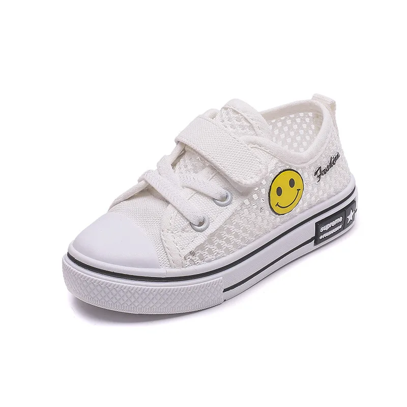 

2021 Summer New Breathable Mesh Children's Canvas Shoes for Boys and Girls Soft Bottom Shoes Casual Flats Ctue Shoes Hot In Kids