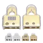 Автомобильные разъемы клеммы для аккумулятора Комплект разъемов для аккумулятора с цифровым дисплеем вольтметра