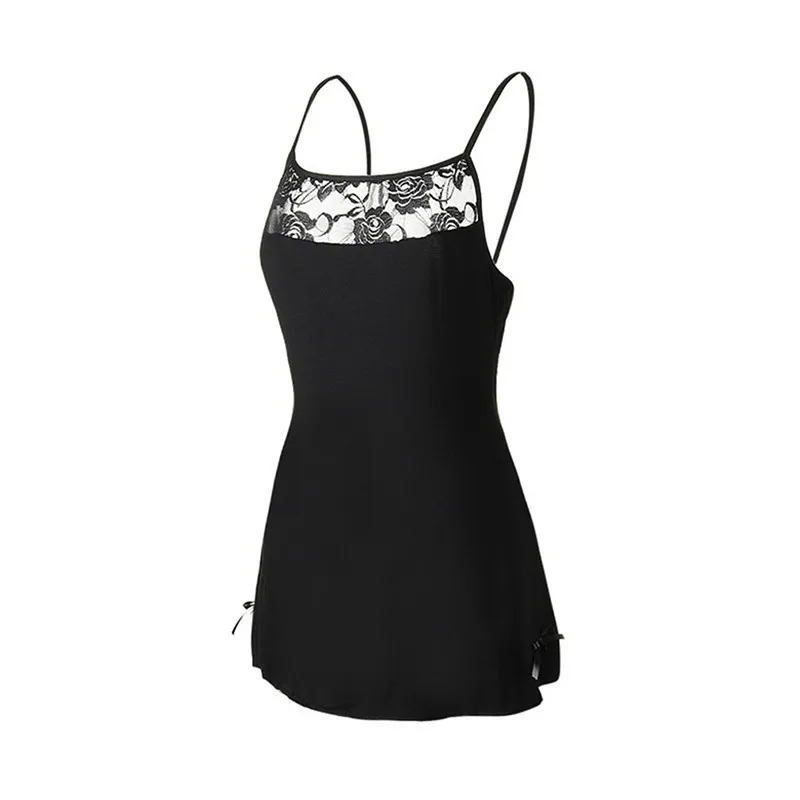 Новинка 2019 года женское платье для сна однотонное с разрезом Супер короткое