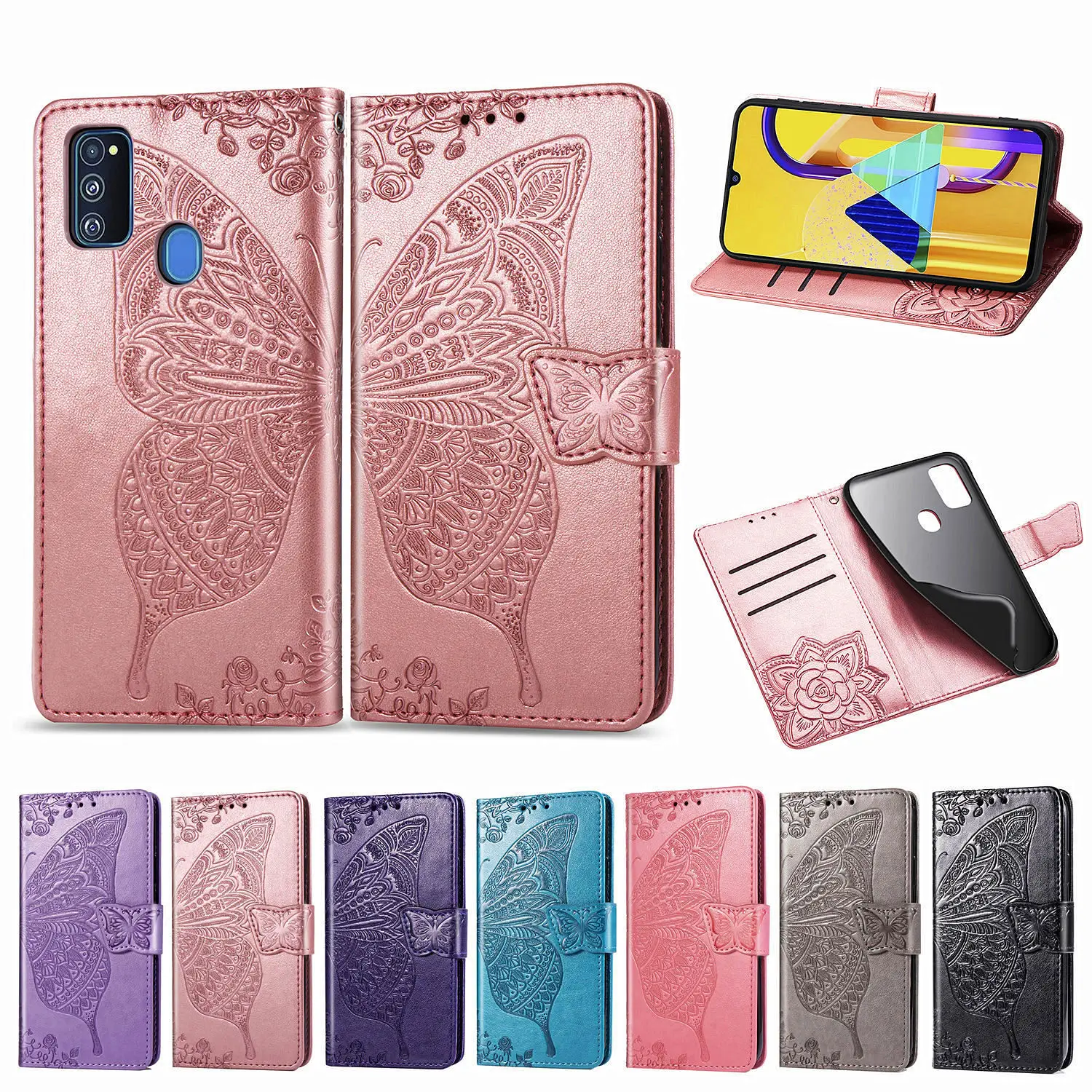 Чехол книжка из искусственной кожи для Samsung Galaxy M30/M30S/M 30 S/M305F/M307F|Чехлы-портмоне| |