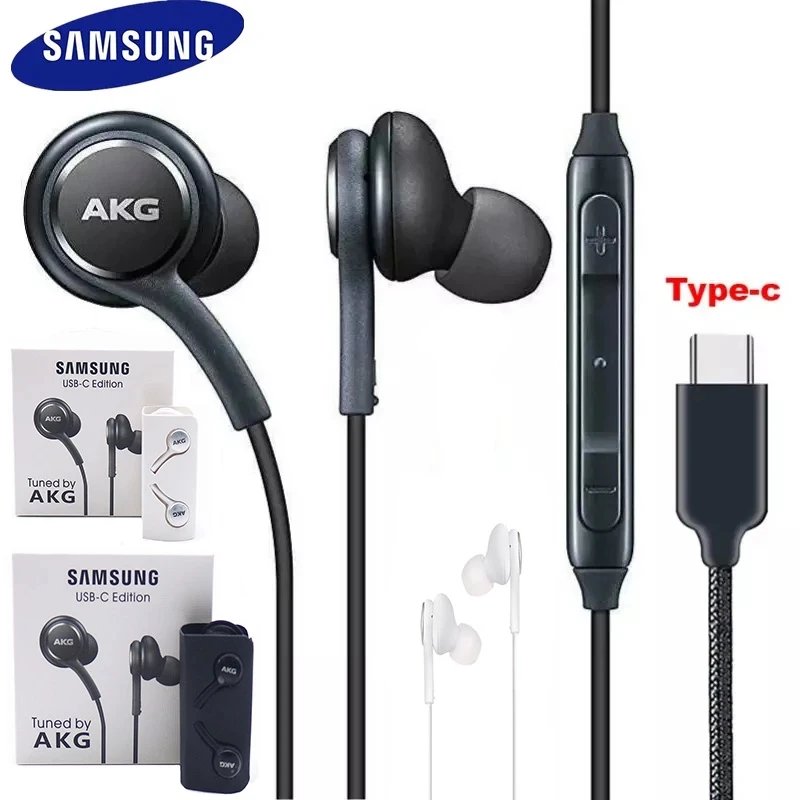 Оригинальные цифровые Hi-Fi наушники Samsung AKG DAC USB TYPE C с микрофоном/пультом