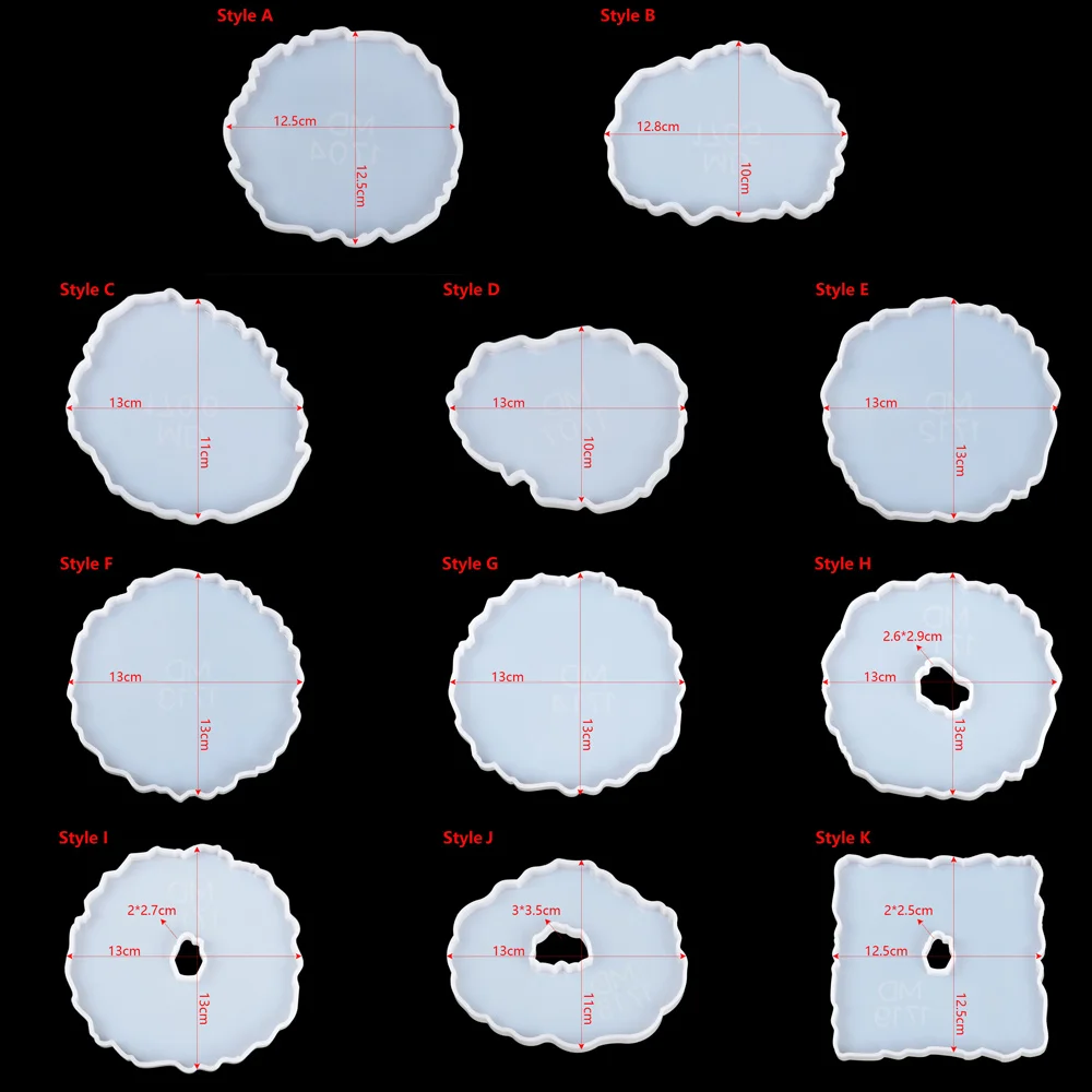 Силиконовая форма для подставки под стаканы из агата | Дом и сад