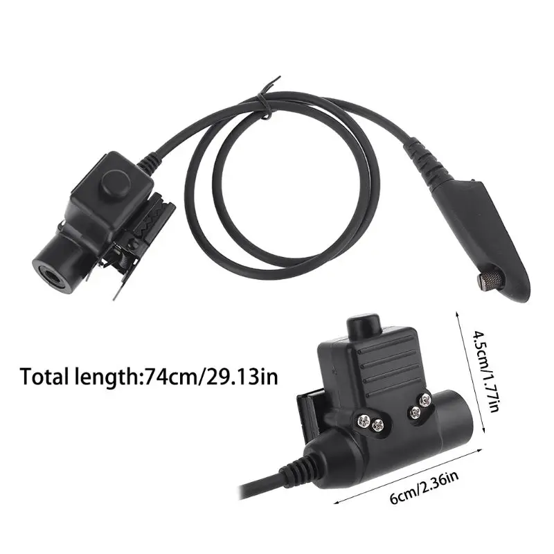 

Military Z -Tactical PTT for for Motorola GP328 PRO5150 GP338 PG380 GP680 HT750 Radio Walkie Talkie Headset Headphone