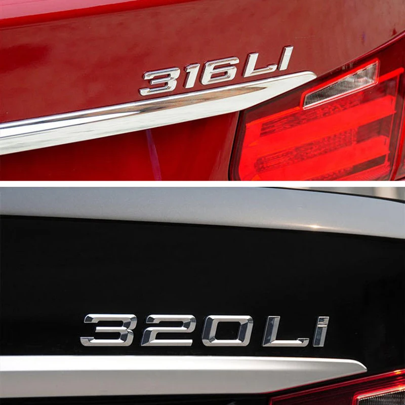 Эмблема с буквами и номерами 316i 318i 320i 325i 330i 335i 310Li 318Li 328Li 330Li 335Li для BMW 2008-2017 стикер