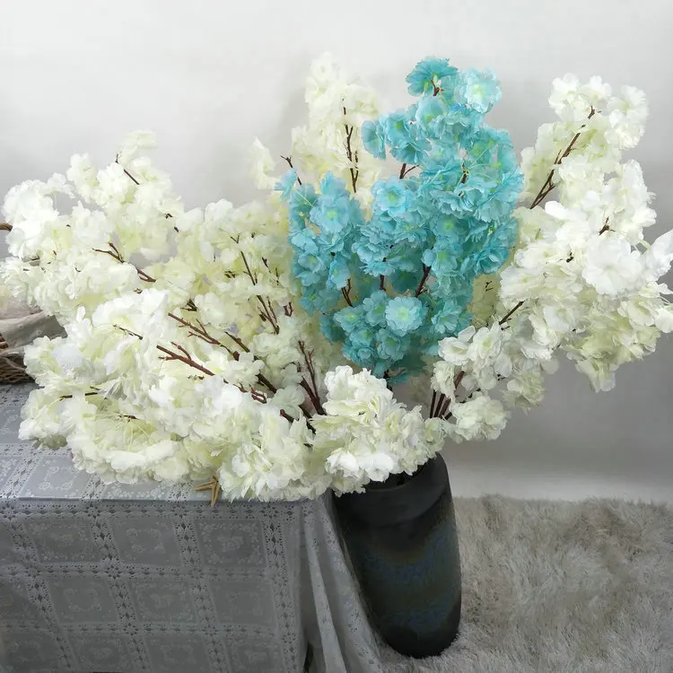 

110cm 3Branch 148 Flower Silk Gypsophila Artificial Flower for Decoration Home Stem Bride Wedding Bouquet Mariage Cherry Blossom