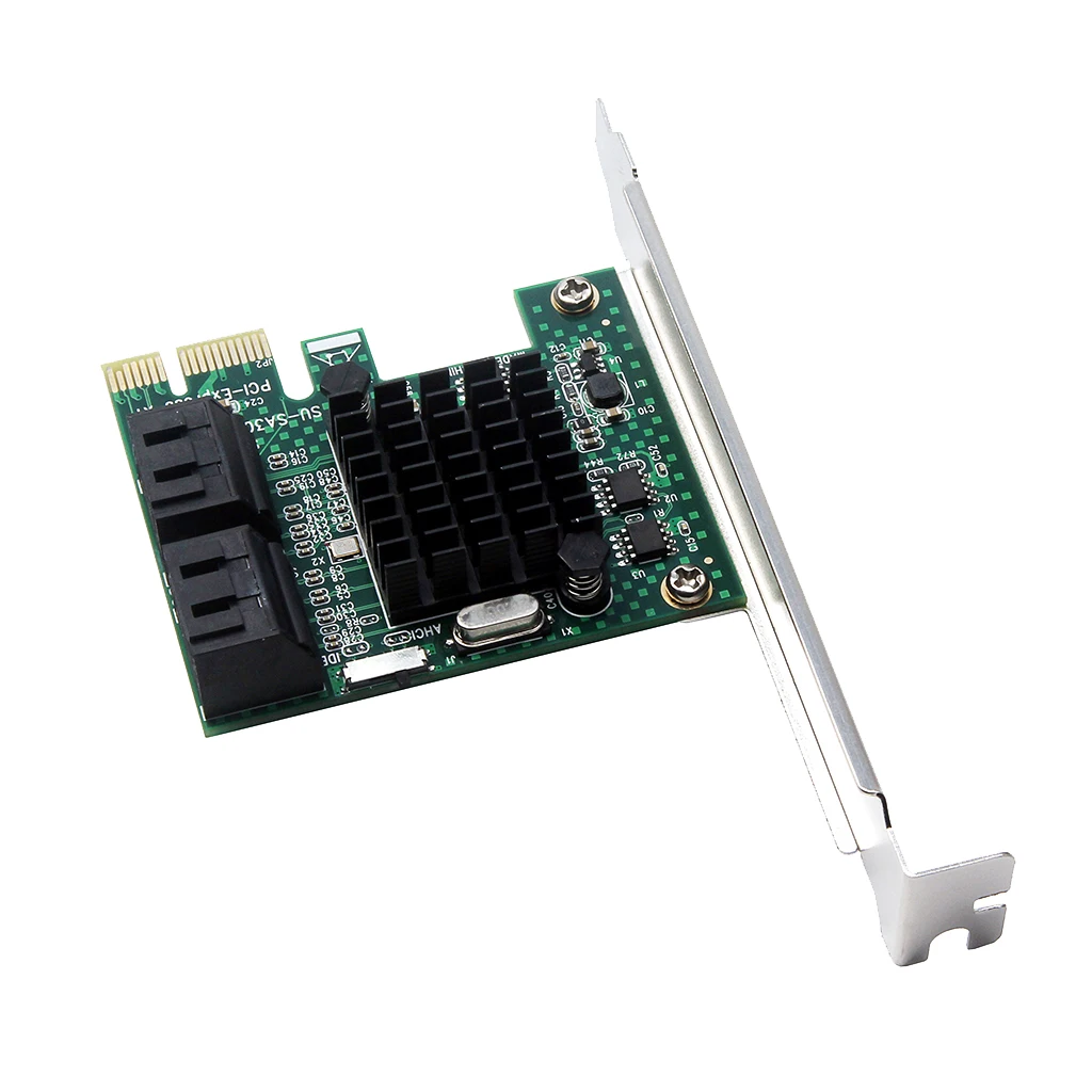 4 порта SATA 3 0 к PCIe плата адаптера расширения PCI e конвертер|Компьютерные кабели и