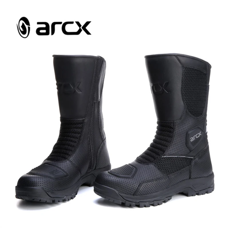 Байкерские ботинки ARCX L60686 мужские сетчатые для езды на мотоцикле летняя обувь