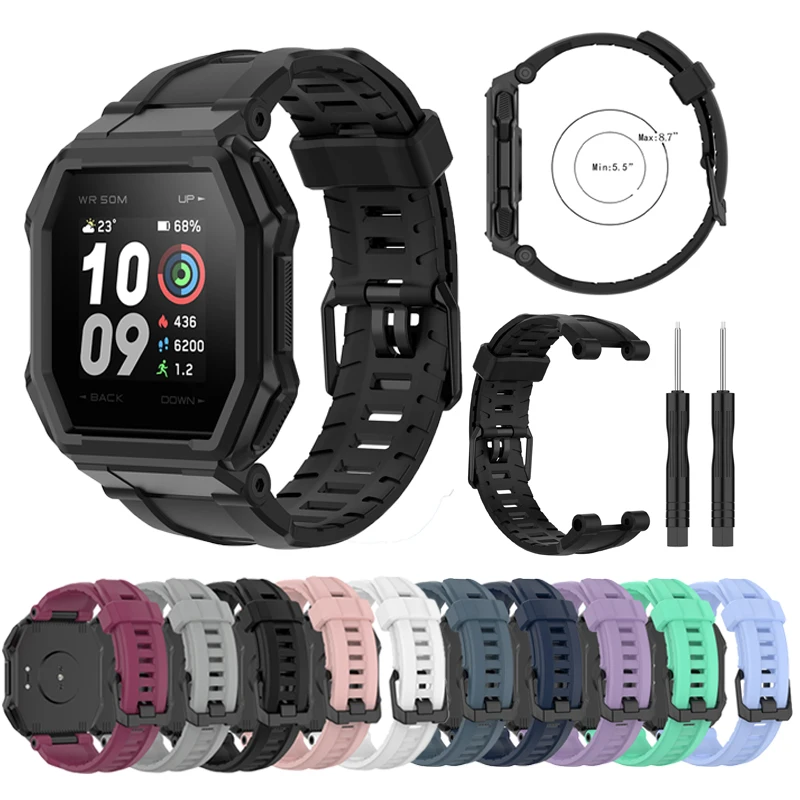 

Silicone Watchband For Xiaomi Huami Amazfit Ares A1908 Smart Wristband band Replaceable Bracelet Strap For Amazfit Ares Correa
