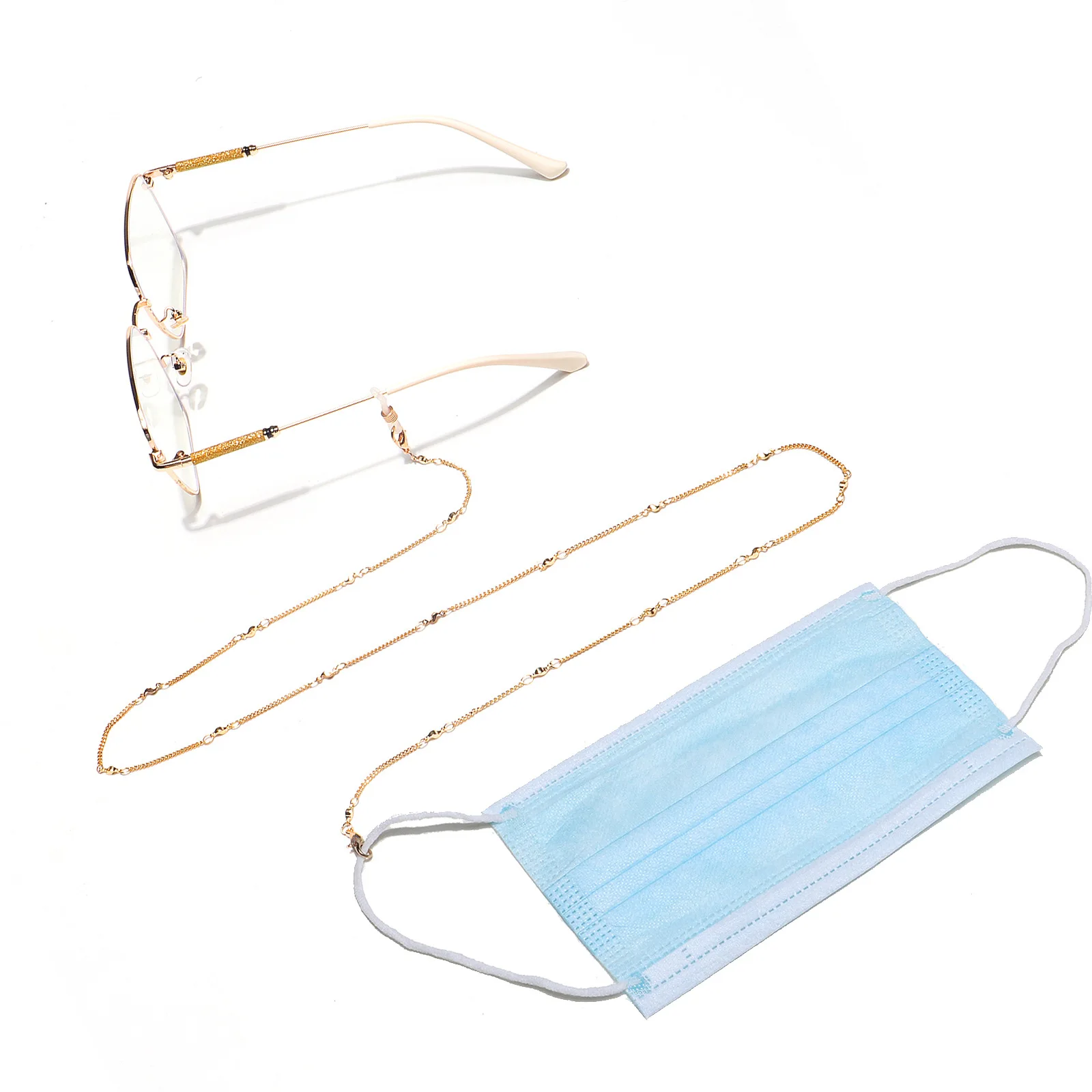 

2020 Simple Casual Fashion Women Gold Color Glasses Chain mask neck strap necklace for women glasses accessories