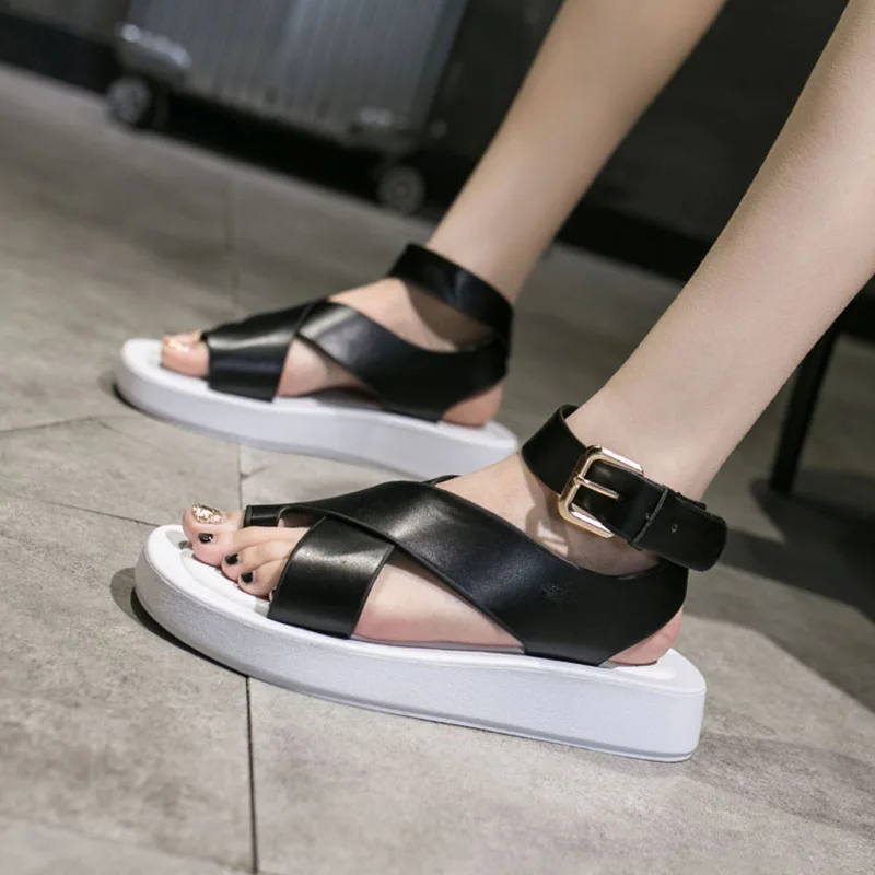 

Muffins shoe Fashion Womens Shoes 2021 Beige Heeled Sandals Cross Med Flat Luxury Black New Clogs Comfort Without Medium Summer