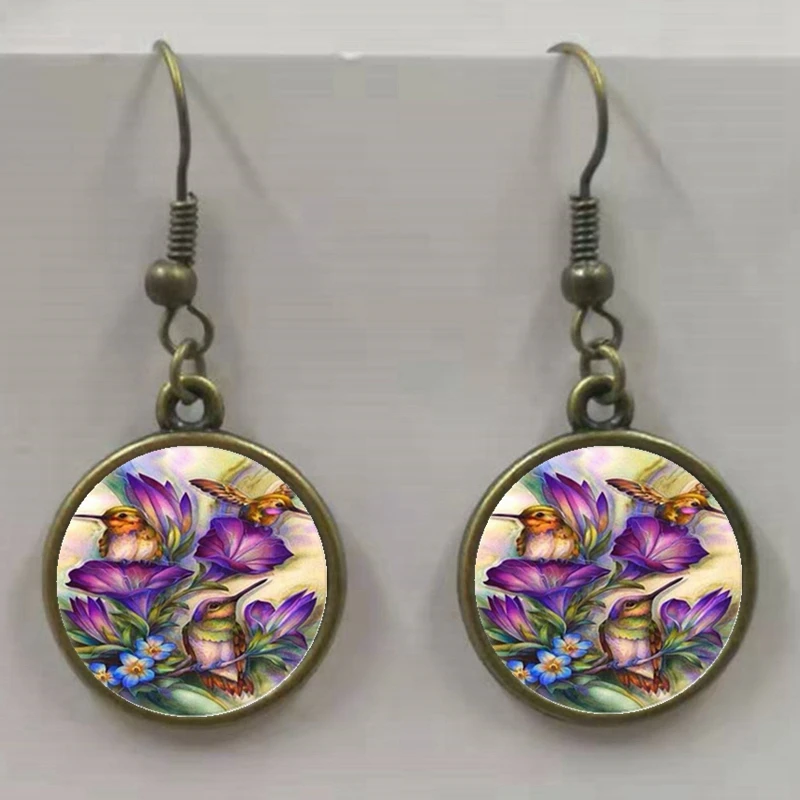 Женские винтажные серьги гвоздики в виде птиц|Серьги-гвоздики| |