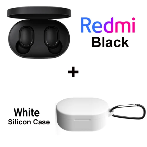 add white case Xiaomi Redmi Airdots, оригинальные беспроводные наушники Xiaomi, TWS, глобальная версия, голосовые Bluetooth 5,0, шумоподавление с микрофоном - Цвет: add white case