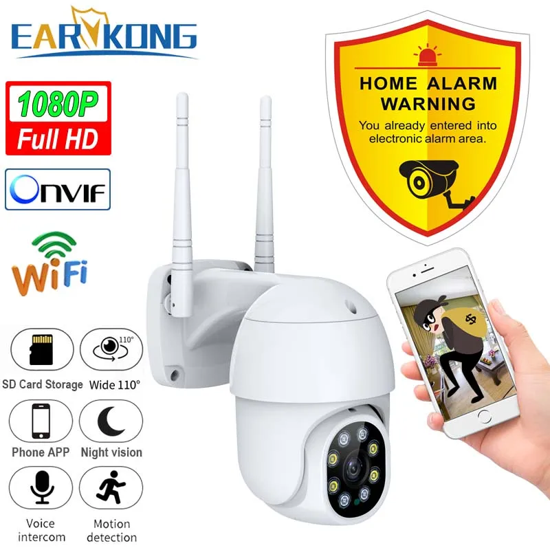 EARYKONG наружный водонепроницаемый Wifi камера автоматический контроль слежения PTZ
