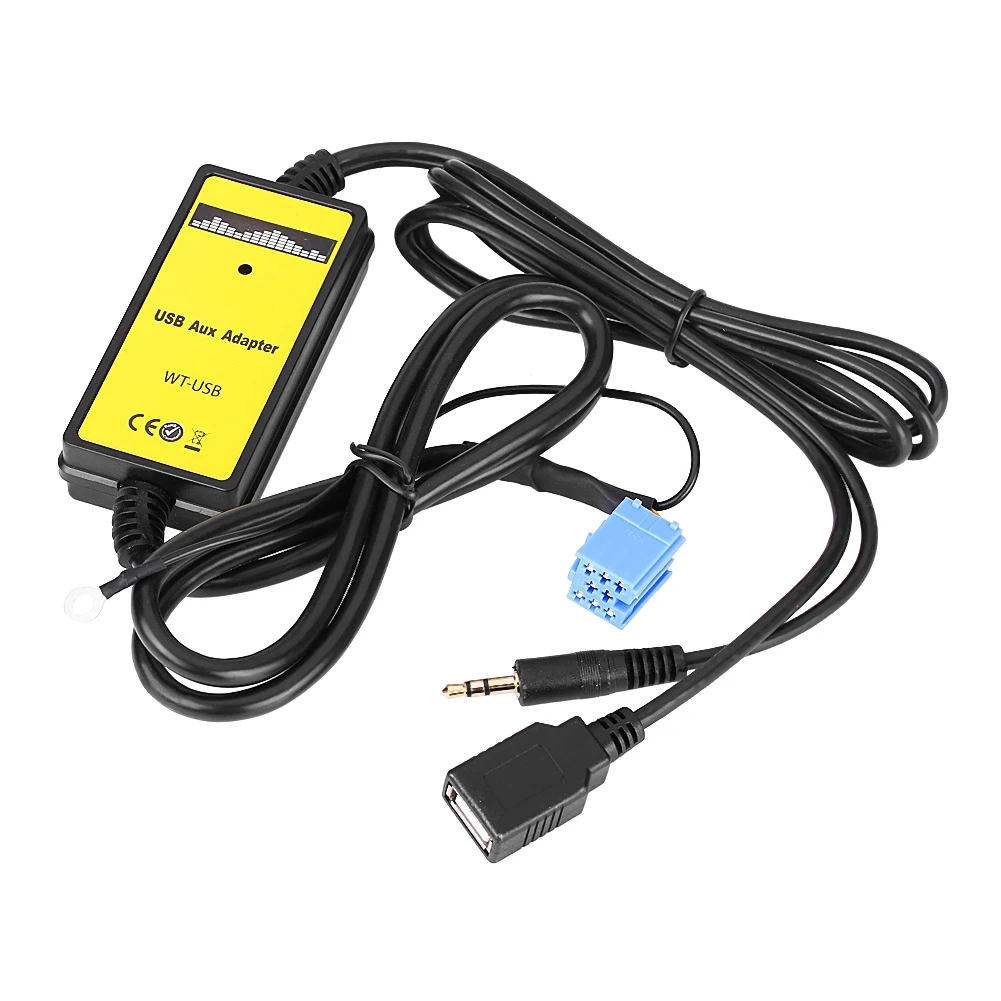 

Auto Car USB Aux-In Adapter MP3 Player Radio Audio Interface for VW Skoda Seat