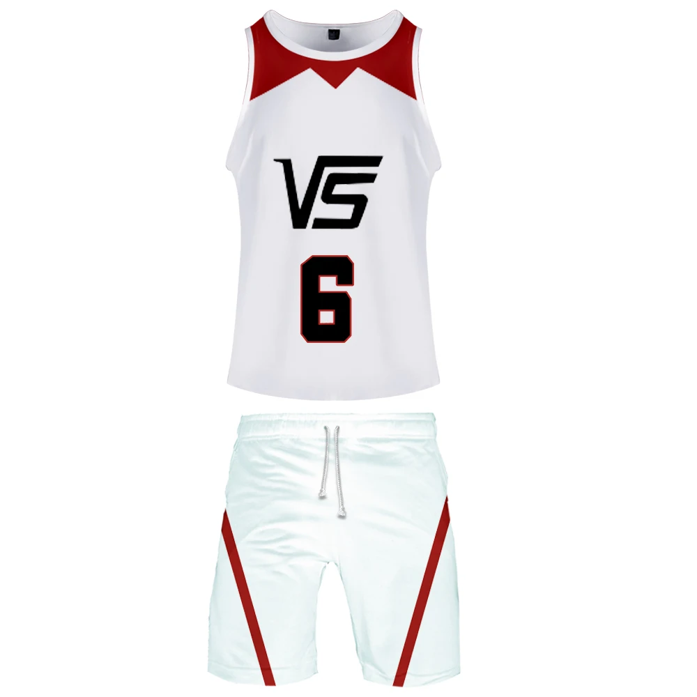 

Kuroko's Basketball 3D Tracksuit Two Piece Set Summer Baseball Tank Tops+Shorts Role Suit Harajuku Clothes Women Men's Sets