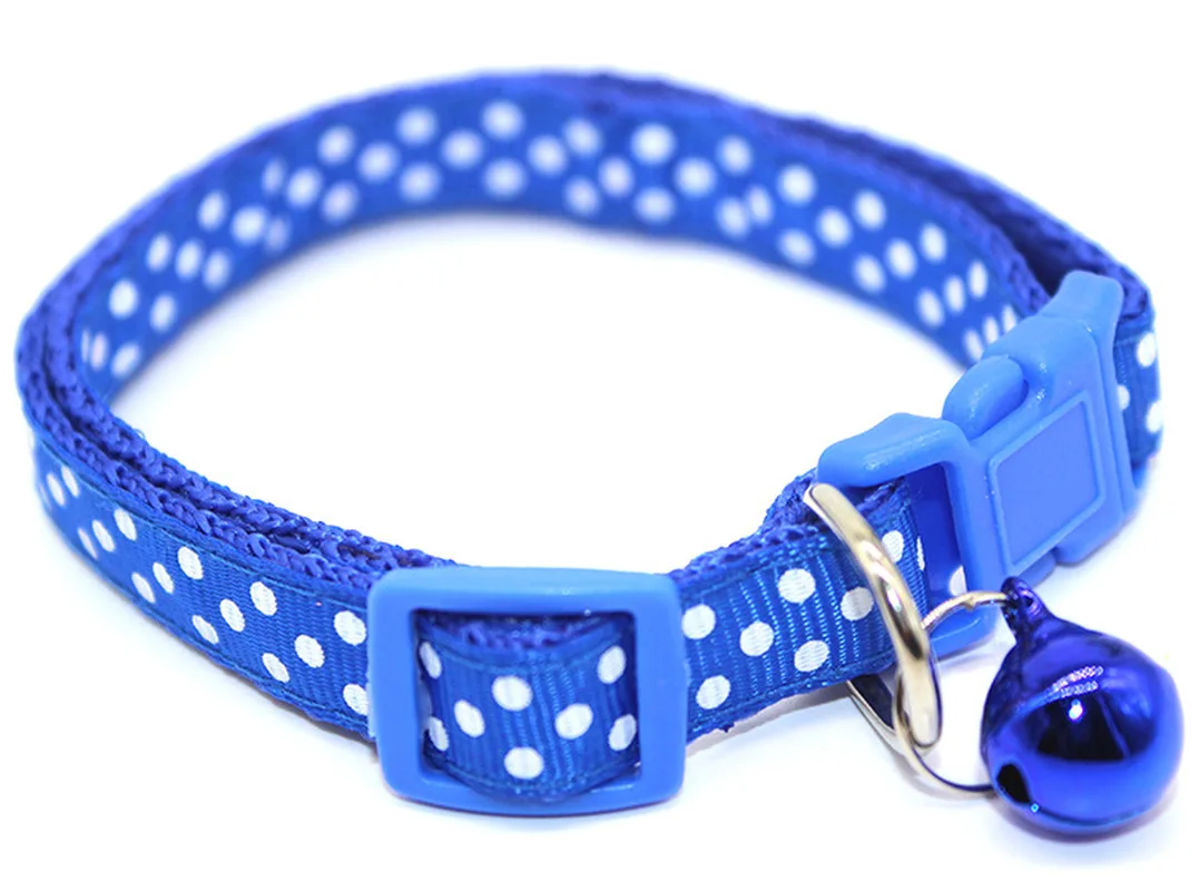 1 предмет Новинка Регулируемый в горошек с принтом маленького ошейник для собак и