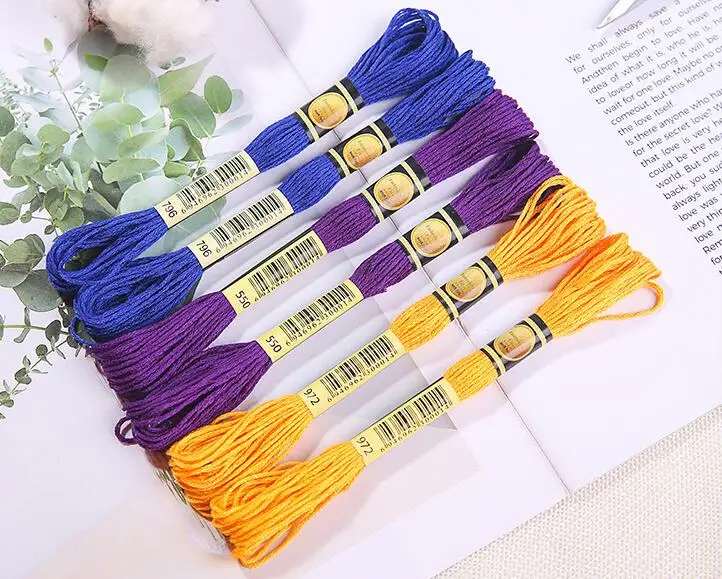 

WY CXC Threads Two labels rose to me 10 pieces cross stitch threads cross stitch embroidery thread Custom threads colors 05