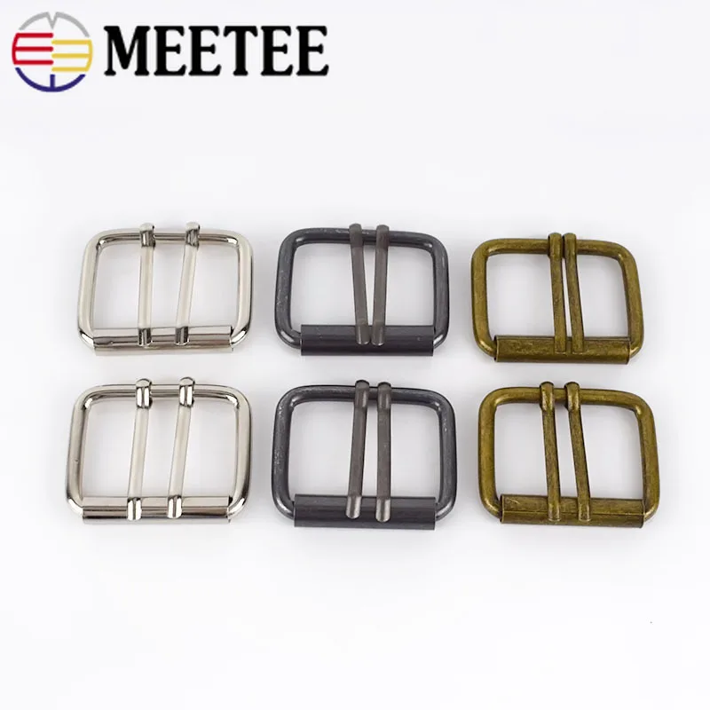 Meetee 4 шт. двойная шпилька обувь Пряжка внутренний размер 40 мм регулируемый ремень
