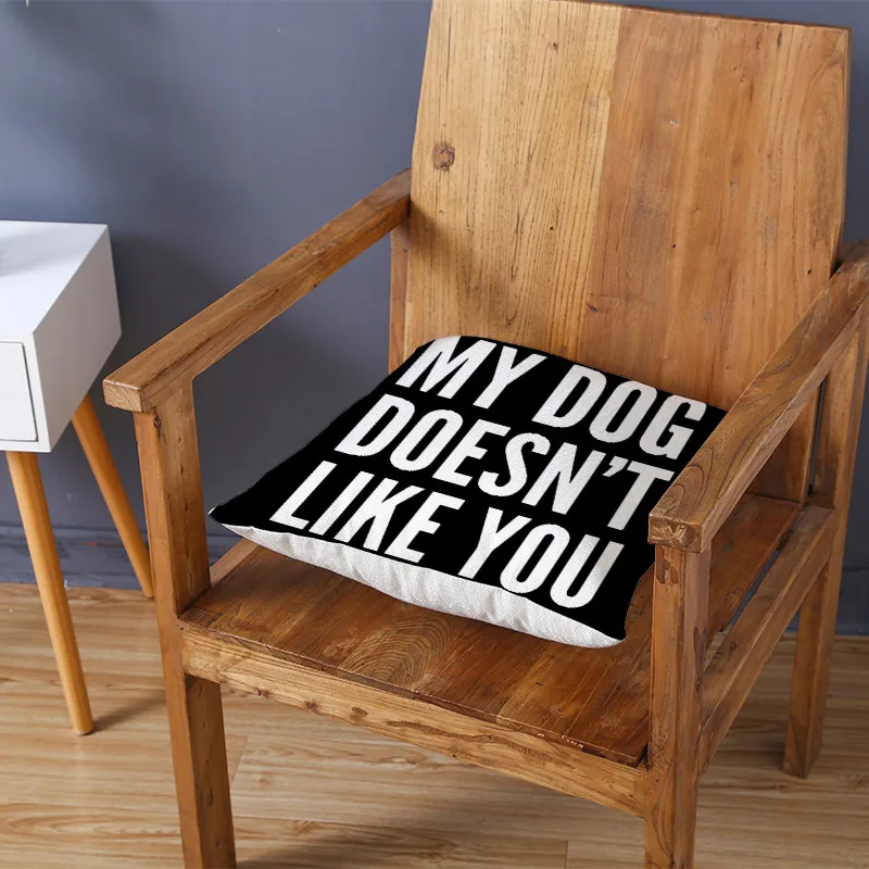 С надписью Love для подушек Полиэстер Черно Белая Подушка Чехол дома вечерние