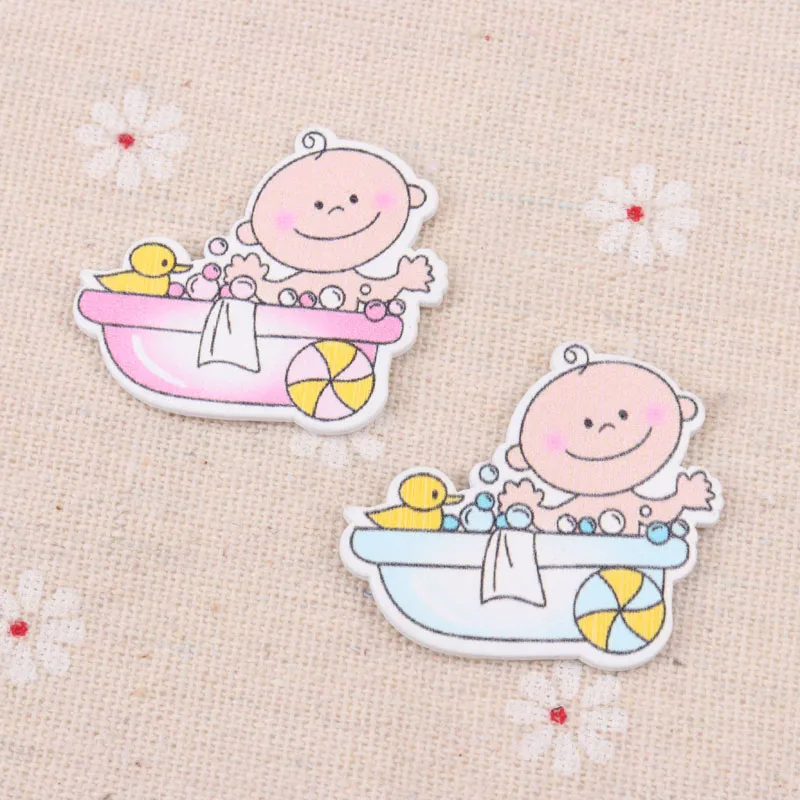 Синий/розовый узор для детского душа скрапбукинг сделай сам украшение ручного