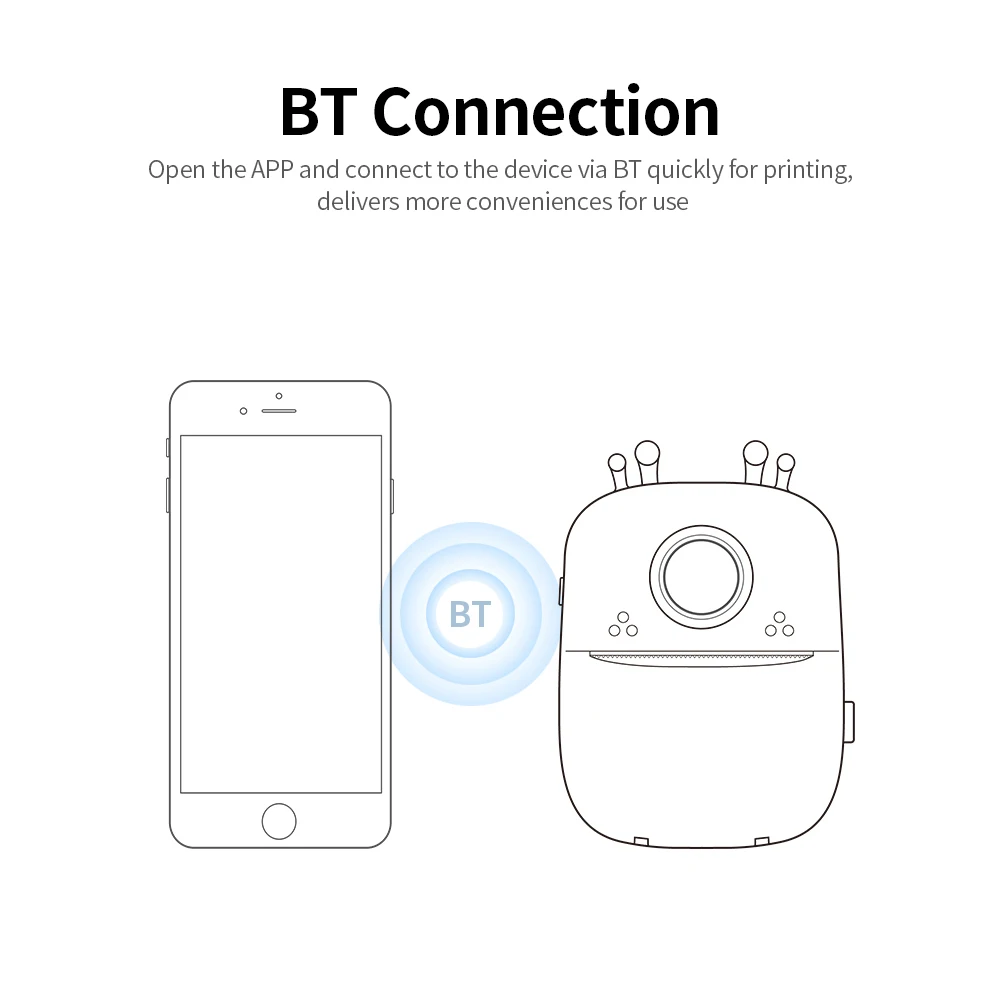 Портативные мини карманные принтеры беспроводной термальный принтер