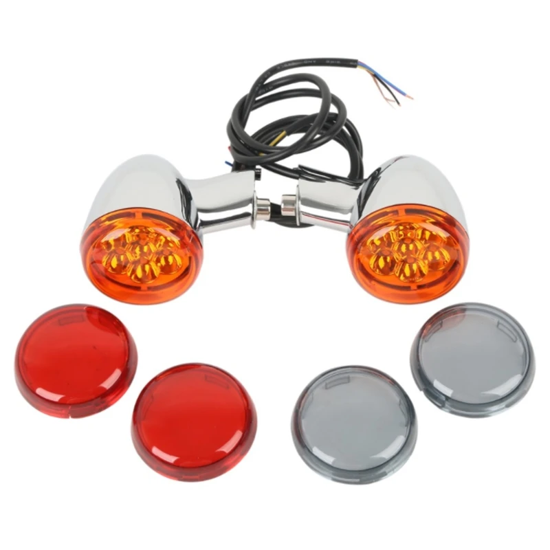 

Rear Amber Turn Signals Lights Light for Sportster XL 883 1200 1992-