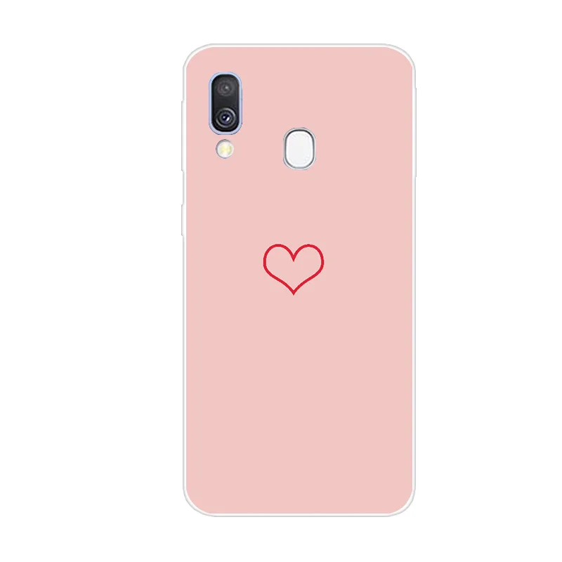Чехлы с сердечками для Samsung A71 A51 A30 A50 Мягкий силиконовый чехол Galaxy S8 S9 S10 Plus S10e A7 2018