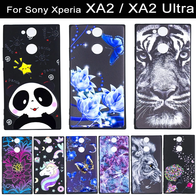 Чехол для Sony XA2 чехол Xperia XA 2 Ultra силиконовый мультяшный роскошный 3D рельефный