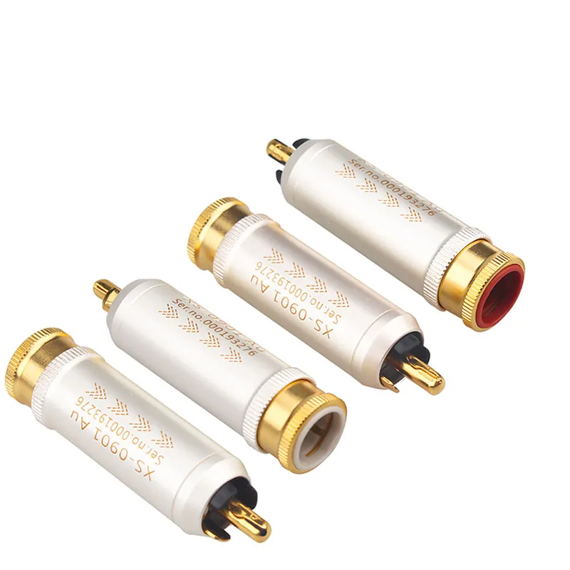 Colleimage Hi-Fi высококачественный позолоченный разъем RCA из чистой меди аудио