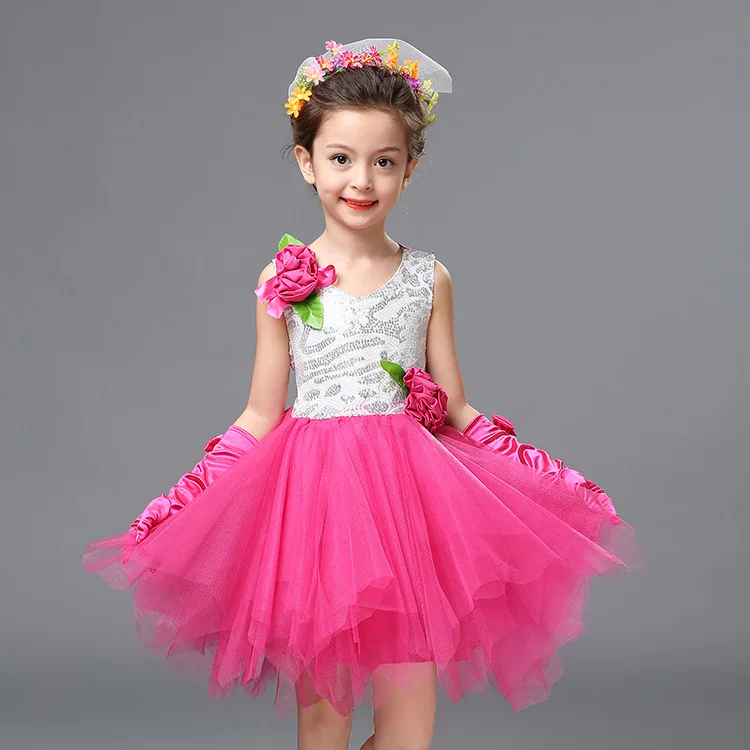 Платье для латинских танцев девочек бальных Детское платье Одежда сальсы и