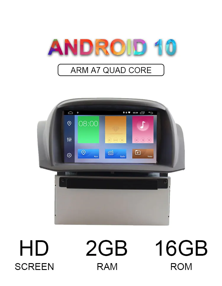 LJHANG автомобильный мультимедийный плеер Android 10 для Ford Fiesta 2008- wifi 2 Din автомобильный DVD радио плеер gps Навигация стерео ips авто