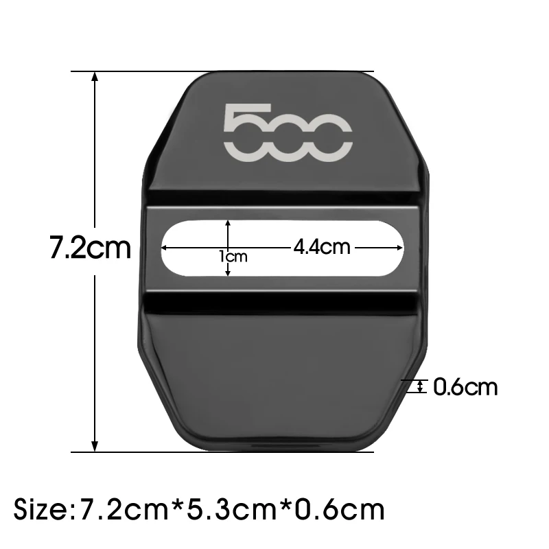 Автомобильный Стайлинг чехлы на дверной замок автомобиля наклейка чехол для Fiat