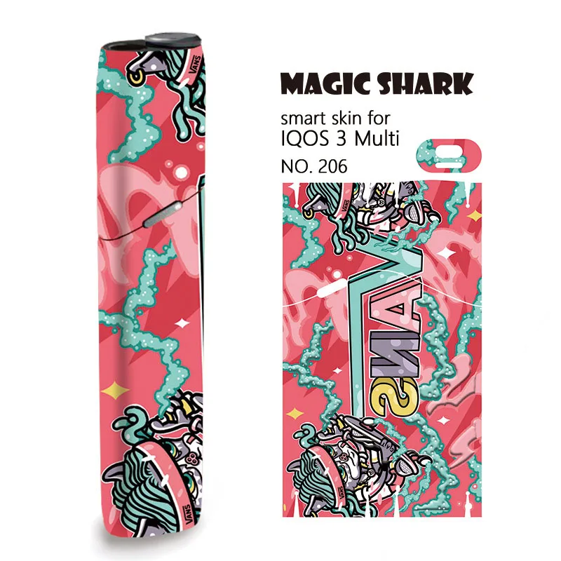 Magick картина с изображением акулы граффити наклейка для IQOS3 Мульти Чехол кожи IQOS 3