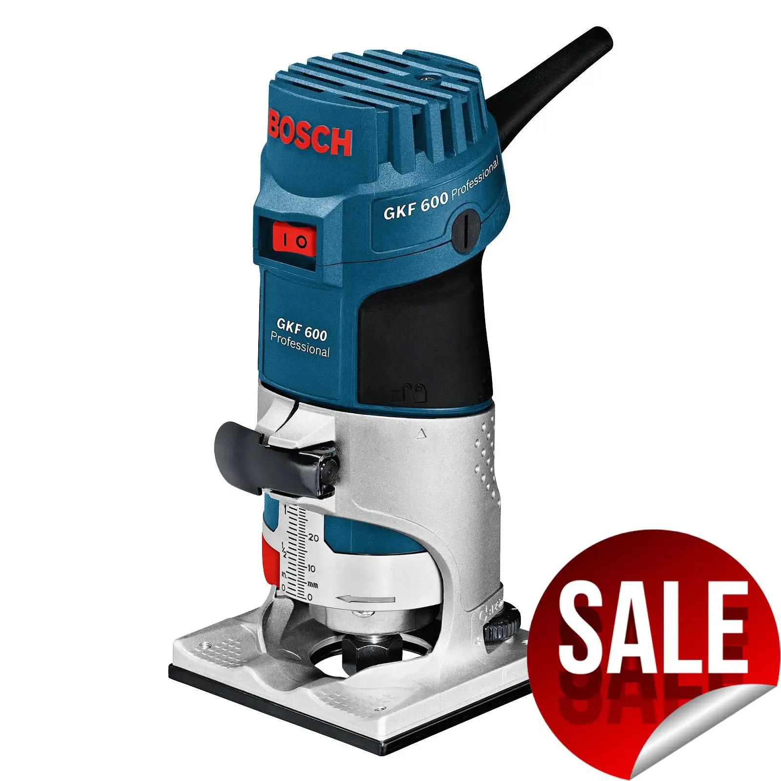 Фрезер электрический Bosch GKF 600 (100) (Мощность Вт 33000 об/мин цанга 8 мм кейс)|Фрезы по