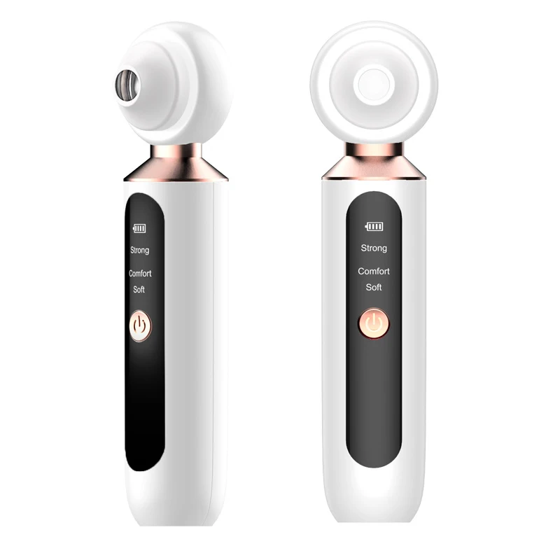 

Blackhead Remover Electric Facial Pore Cleaner 3 Mode 3 Nozzles Vacuum Acne Suction Convex Magnifying Glass LED Light Intuitive