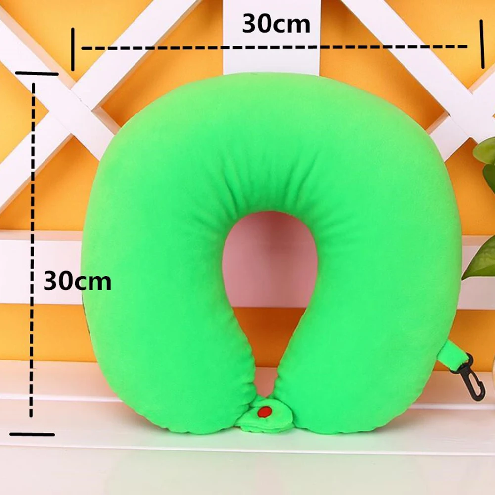 

1pc 30cm Cute Fruit Orange U Shape Pillow Soft Stuffed Neck Back Pillows Sleep U Pillow Travel Massager Body Pillow 6 Colors New