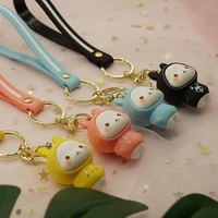 hot sale cute simple rabbit keychain lovely creative couples bag pendant accessories symbolic animals new fashion gift key ring