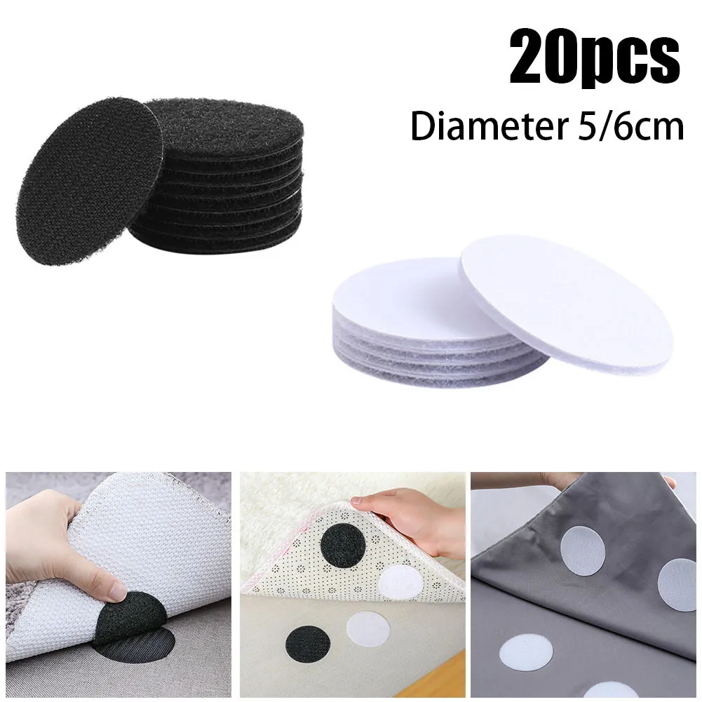 

20Pair/Pack Self adhesive Fastener Dots Household antiskid sticker Hooks and Loops Sofa carpet fastener Velcros adhesive