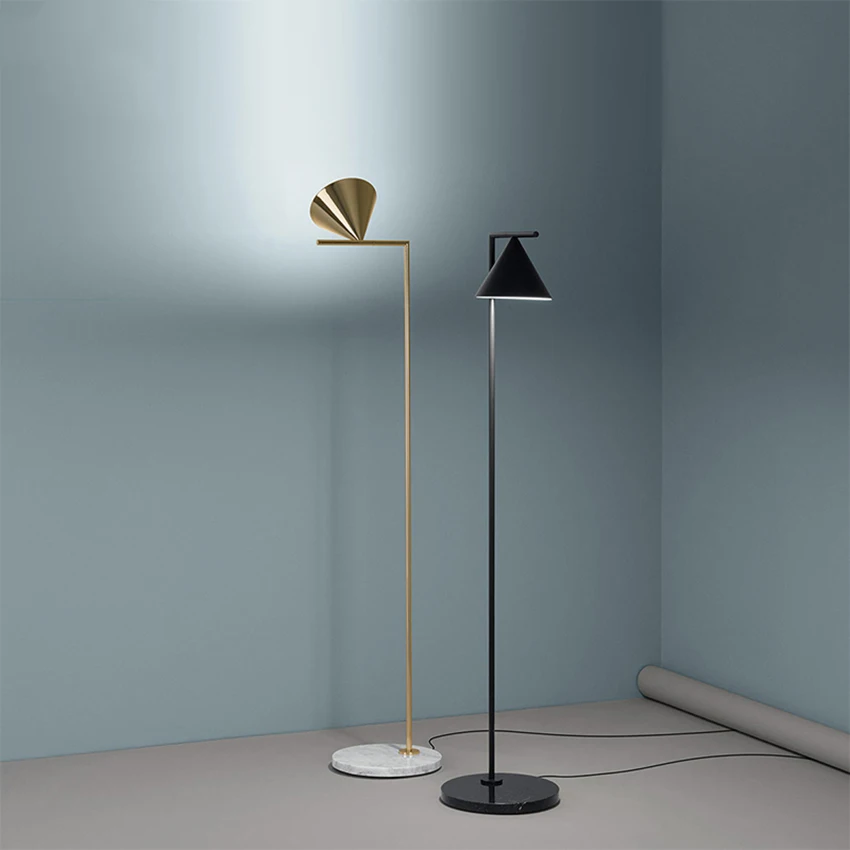 

Nordic Floor Light Funnel Conical Horn Acrylic Lampshade LED Floor Lamp Lighting Living Room Bedroom Indoor Decor Standing Lamp