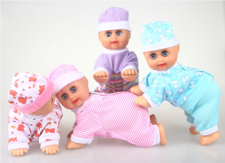 

Funny Electric Crawling Music Baby Doll Crawl Learning Cute Toys Educational Speaking Dolls Birthday Gift FSOWB