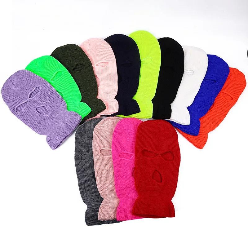 

New Army Tactical Mask 3 Hole Full Face Mask Ski Mask Winter Cap Balaclava Hood Motorbike Motorcycle Helmet Full Face Helmet