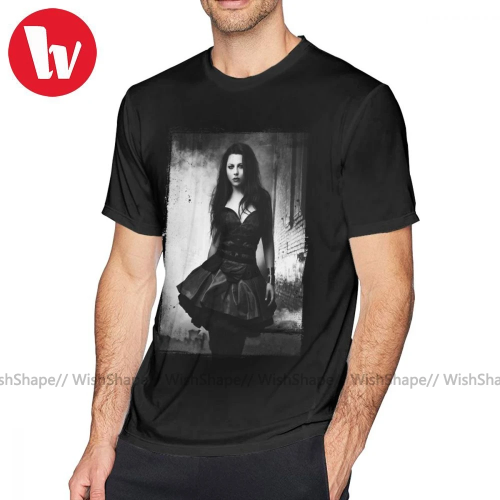 Amy Lee From Evanescence T Shirt Summer Men's T Shirts Print T-Shirt Basic Men Casua Tee Shirt 5XL 6XL Oversized Cotton T-Shirts
