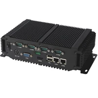 embedded industrial computer 4xusb intel atom processor built in 64g ssd mini pc best for network security