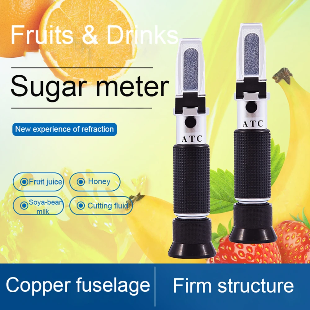 

New 58-90% Brix Honey Wine Refractometer Portable Sugar Measure Instrument Wine Tester Refractometer Beekeeping Tester