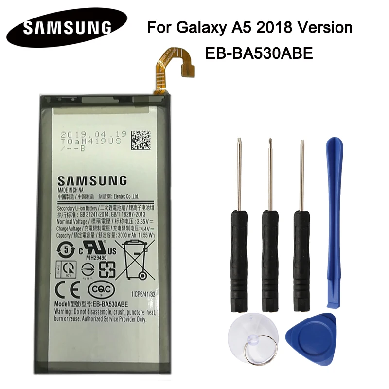 Батарея EB-BA510ABE EB-BA510ABA для samsung Galaxy A5 /A5 // A510F A5100 Аутентичные Батарея 2900 мА-ч - Цвет: For A5 2018 SM-A5300