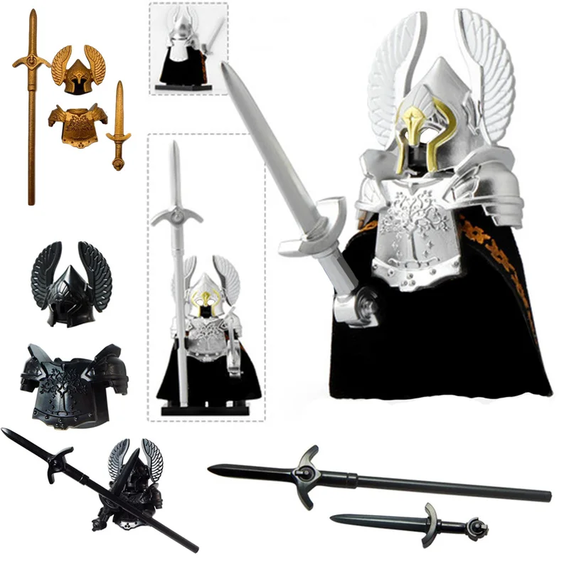 Без Мини фигурки подходят lego кольца доспехи крылья плавательный круг гвардии