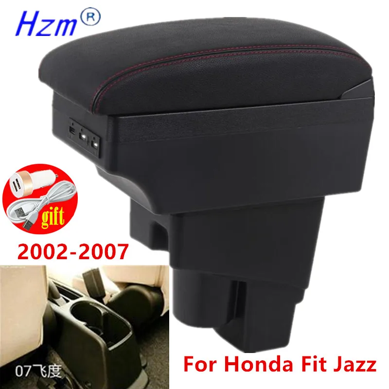 Подлокотник для Honda Jazz подлокотник Fit 1 автомобильный 2002-2007 ящик хранения